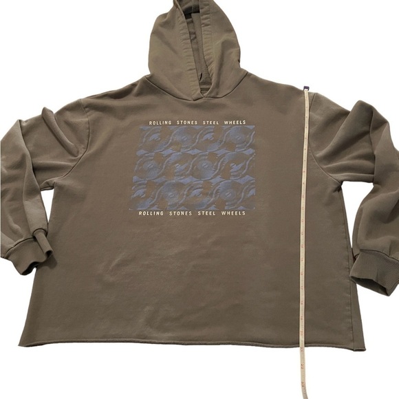 THE ROLLING STONES STEEL WHEELS TOUR PULLOVER WOMENS HOODIE SIZE XXL - Picture 6 of 6